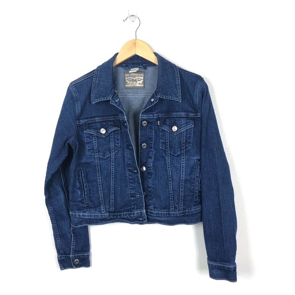 Levi's Original Trucker Dark Wash Jeans Jacket Size Large
